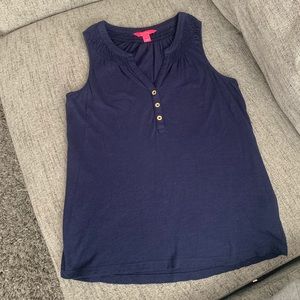 Lilly Pulitzer Navy Essie Tank